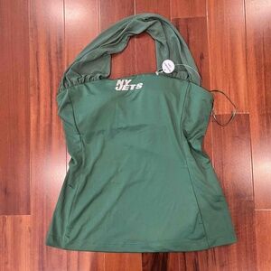 New‎ NWT Jets NFL Couture Halter Top Tank Green Team Football Sleeveless Sz S